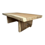 Solid oak coffee table – unique handcrafted piece (Ventura)