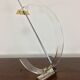 Plexiglas and brass table lamp, Italy 1980