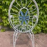 4 wrought iron Provencal armchairs from the 60s