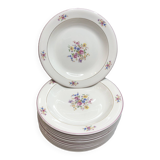 Hollow porcelain plates from Gien