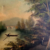Toile sur toile signée Soirant