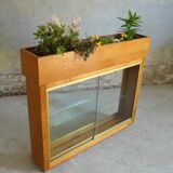 illuminated planter display case from the 1950s