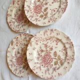 4 English plates by Johnson Bros