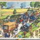 Double-sided school poster signed herouar collection rossignol verdun june 1940
