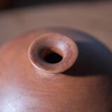 Pair of 1980s-90s Terracotta Vases – Minimalist Organic Shapes