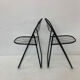 Set of 2 post modern wire chairs by Niels Gammelgaard for Ikea , 1980's