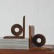 Mid-Century Wooden Bookends, 1950s, Set of 2
