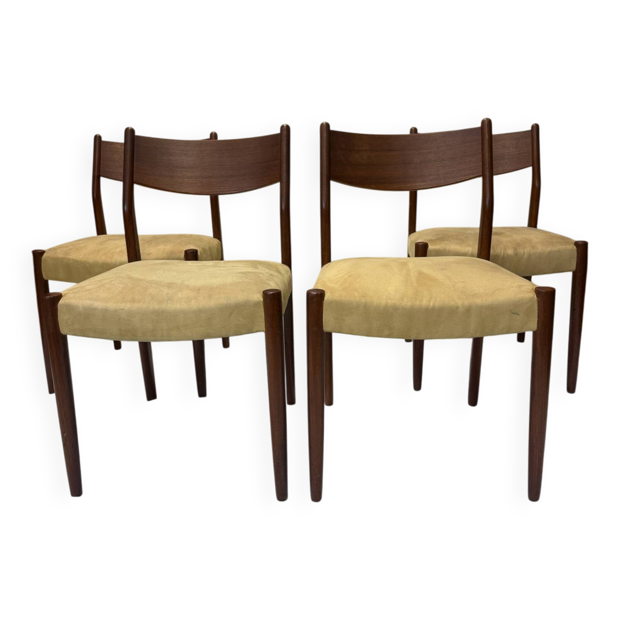 Chaises scandinaves en teck 1970