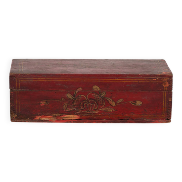 Rectangular case with floral patterns, c.1900