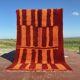 Vintage Moroccan Berber rug red orange 300x200 cm – handmade wool