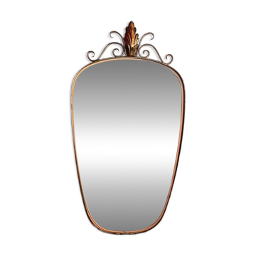 Golden Metal Rearview Mirror