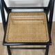 Chaises pliantes en bois et rotin