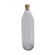 Antique glass bottle with a capacity of 1 litre and its beige cap - in very good condition!