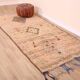 Vintage Moroccan Runner Rug 124 x 256 cm, Berber Wool Rug, Handmade Rug