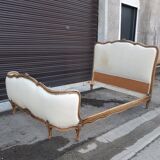Louis XV style upholstered bed