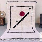 Traditional handmade wool beni mrirt rug 250cmx150cm