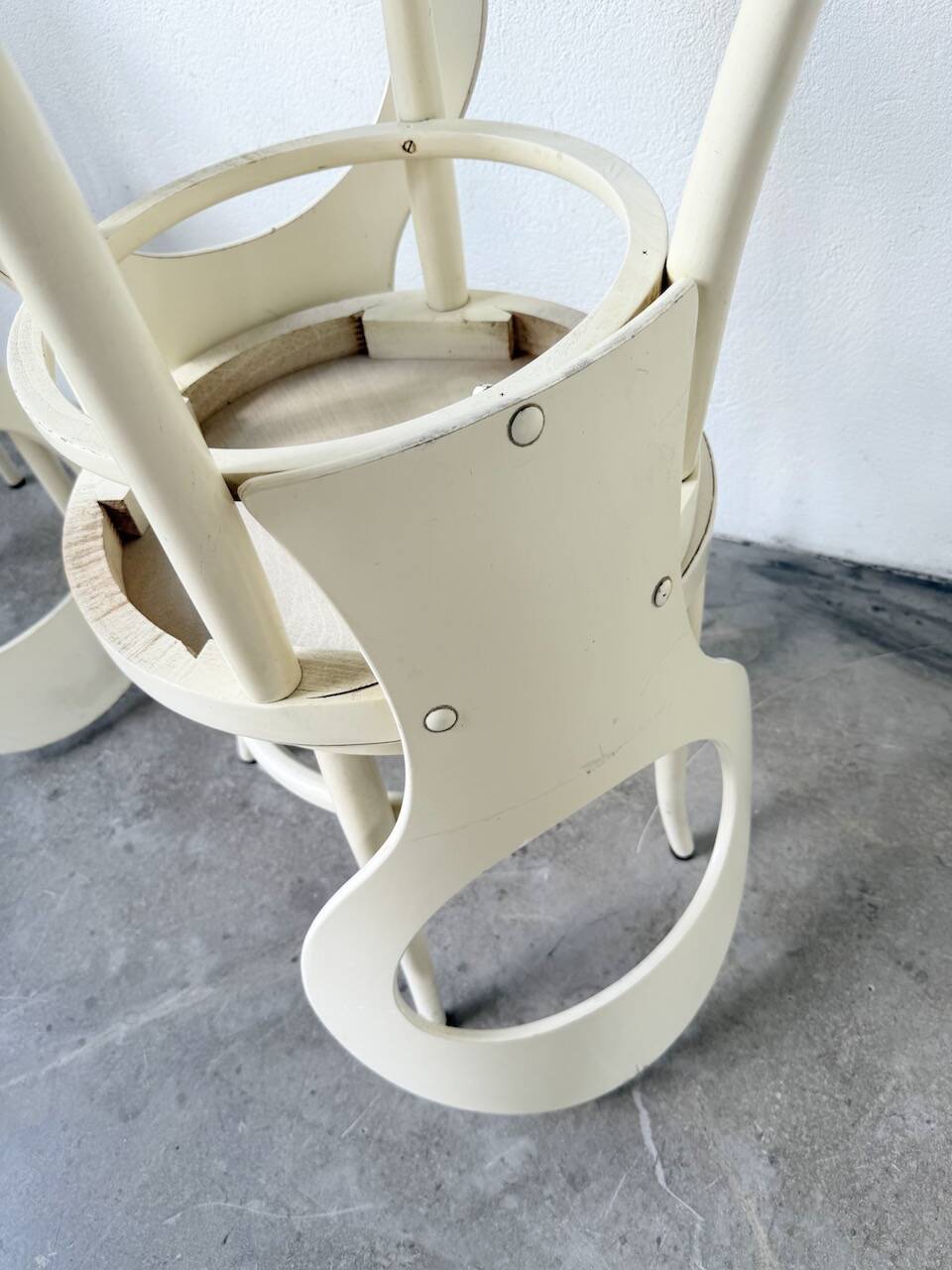 Set of 4 Baumann bistro chairs, Mouette model