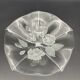 Large vintage Evita flower-patterned glass bowl – Walther Glas Allema