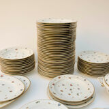 Porcelain service plates and dishes 74 pieces Limoges