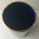 Old vase roll, blue, glazed ceramic, Lunéville napoleon III