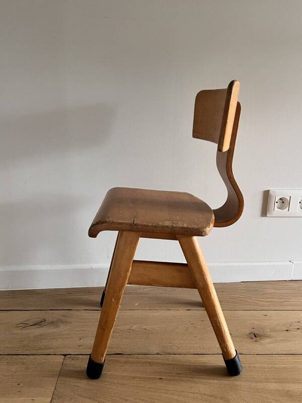 Chaise d'enfant vintage Montessori