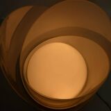 Large vintage white glass lamp model LT300 by Carlo Nason for Mazzega.