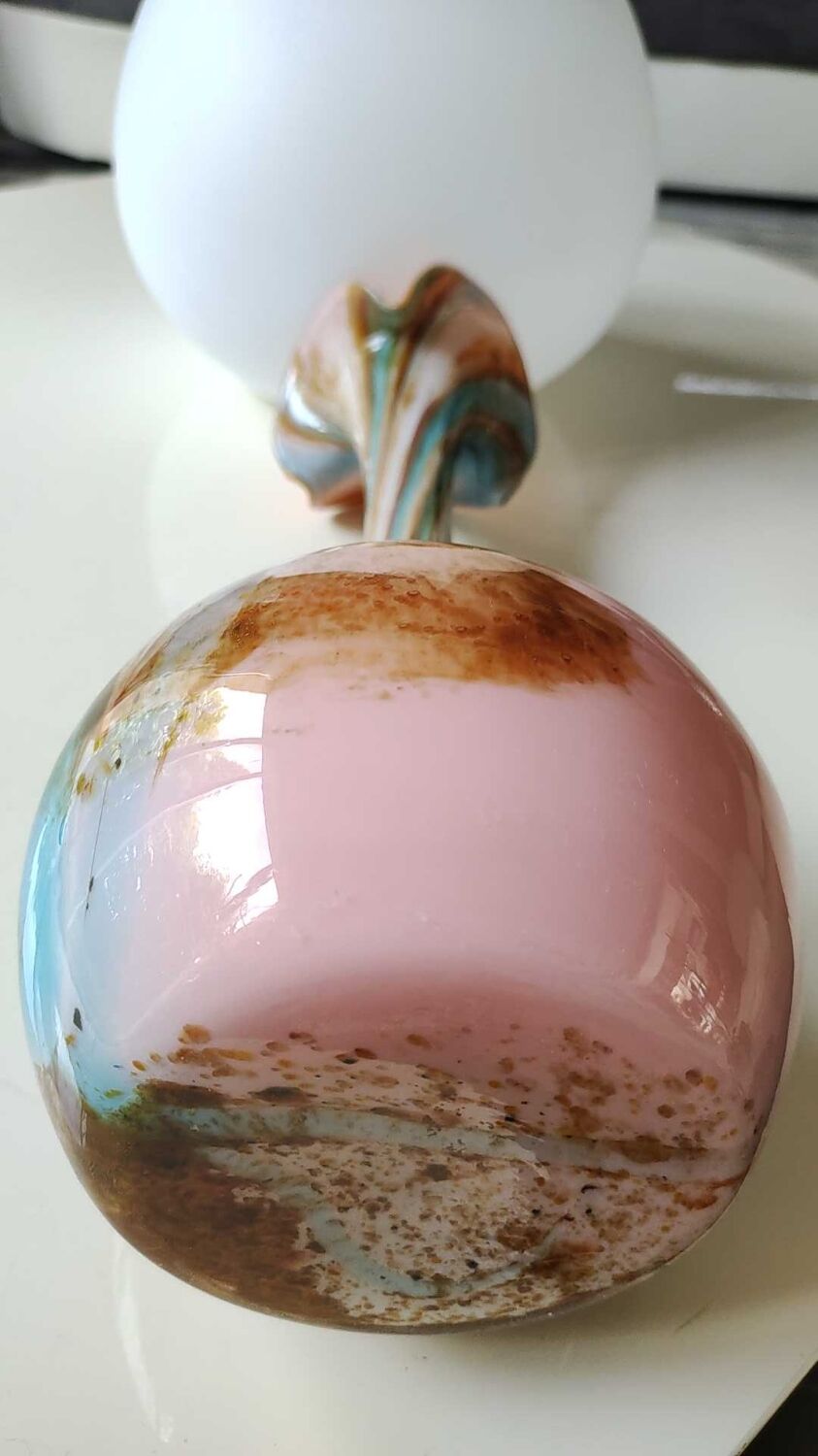 Blown Art/opaline glass vase, Murano, Italy, 1970