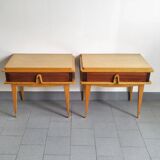 Pair of vintage 1960s bedside tables