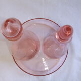 Carafe bottle bottle carafon service pink tray