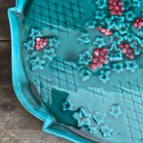 Vintage ceramic pie dish – Signed C.V. 471