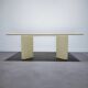 Rare table à manger kazuhide takahama "olinto" plateau en marbre - b&b italia