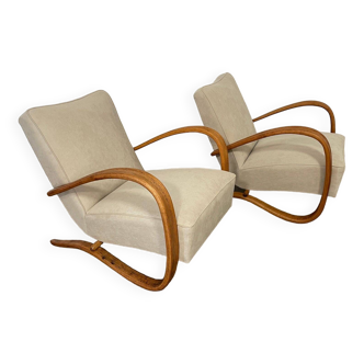 Ensemble de fauteuils Halabala - H269