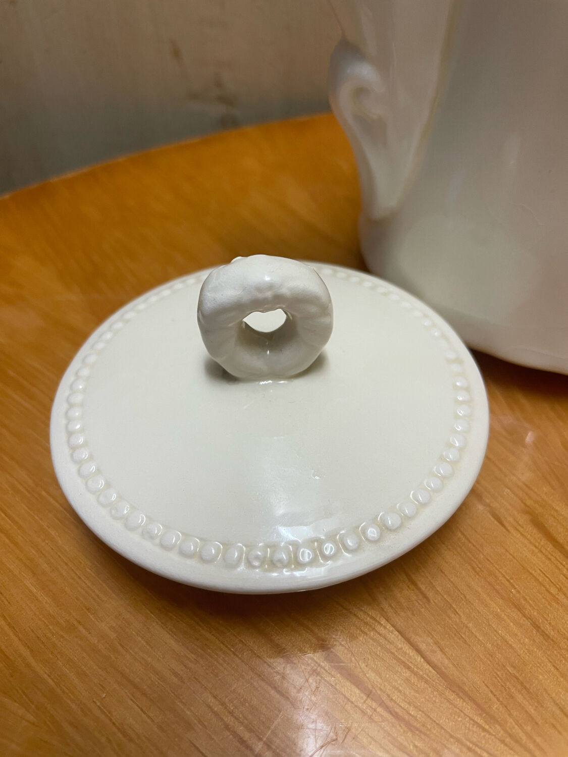 Antique porcelain teapot