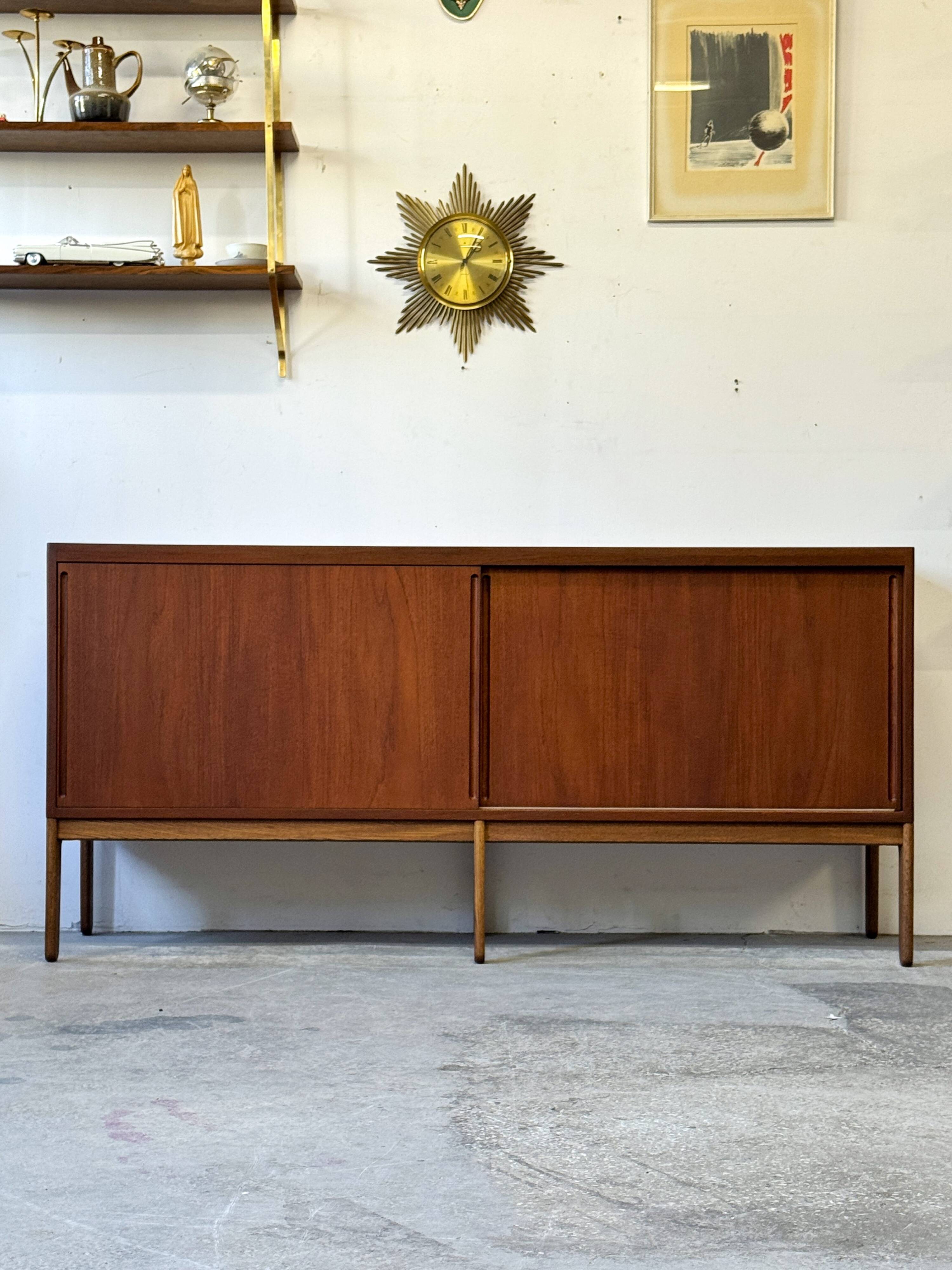 Teak Lowboard Chest of Drawers, Denmark 1960s/1970s, Mid-C, Vintage