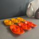 Set of 9 vintage plastic egg cups
