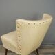 Cocktail armchair 50s in wood and imitation leather