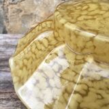 Yellow Clichy glass pendant lamp