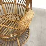 Gio Ponti rattan chair, Italy 1960s