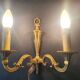 Three Louis XVI bronze wall sconces Lucien Gau Paris vintage