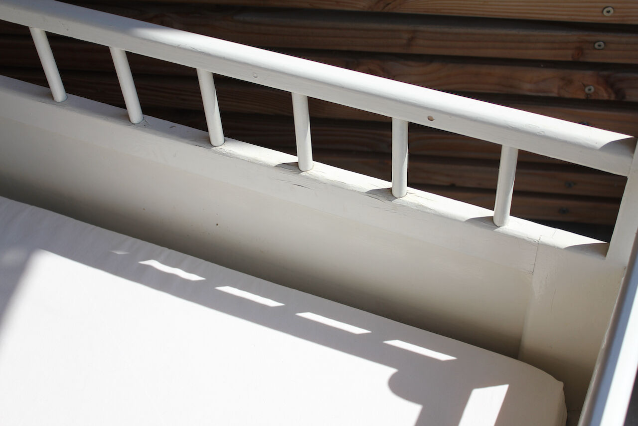 Vintage 1950s trailer bed