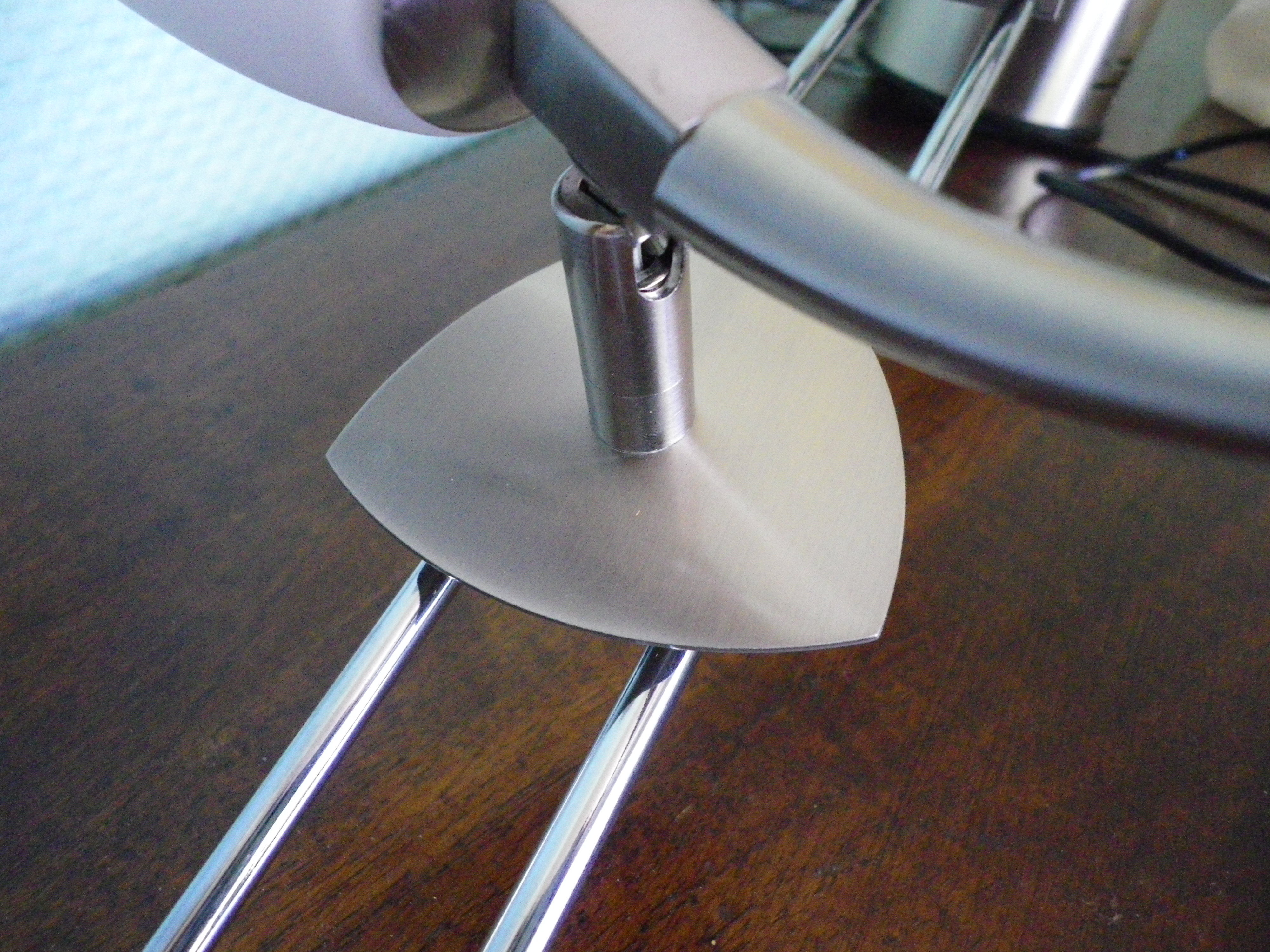 "Paulmann" 1m40 design hanging 6 lights anodized aluminium - 70s