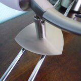 "Paulmann" 1m40 design hanging 6 lights anodized aluminium - 70s