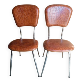 Paire de chaises vintage design ep 1960