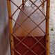 antique rattan shelf