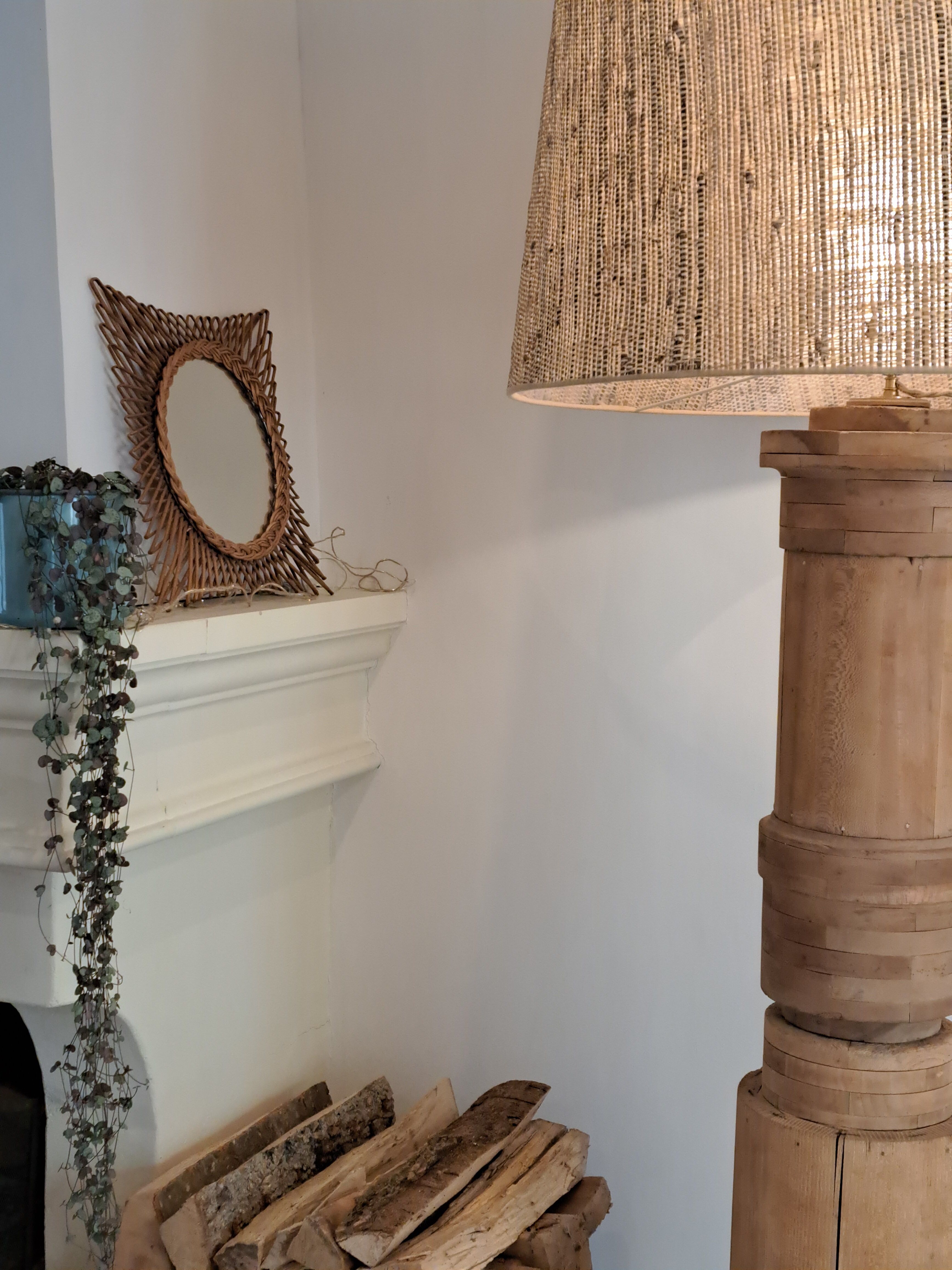 Vintage pulley floor lamp revisited