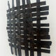 Brutalist wall lights pair 1980