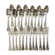 Christofle spoons and forks from the Chrysanthème model.