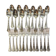 Christofle spoons and forks from the Chrysanthème model.