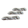 set of 3 silver hare knife rests vintage tableware