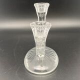 2-branch glass candlestick